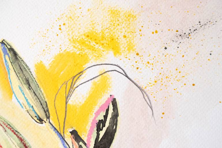 Original Abstract Botanic Painting by Amaia Bloom