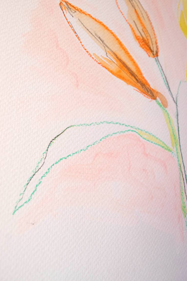 Original Abstract Botanic Painting by Amaia Bloom