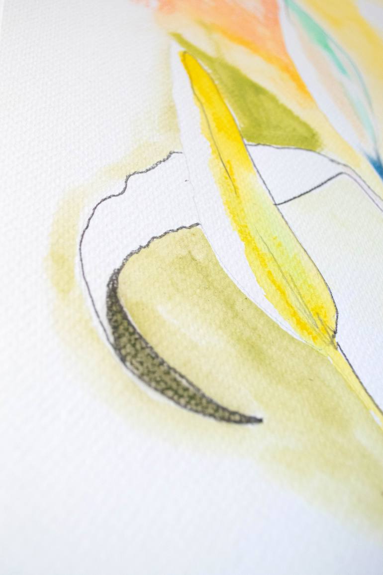 Original Abstract Botanic Painting by Amaia Bloom