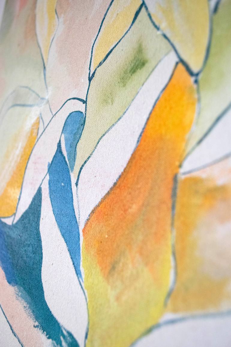 Original Abstract Botanic Painting by Amaia Bloom