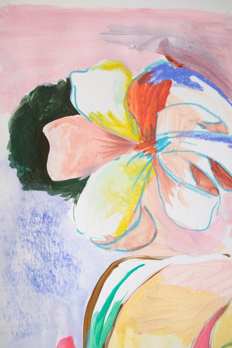 Original Abstract Botanic Painting by Amaia Bloom