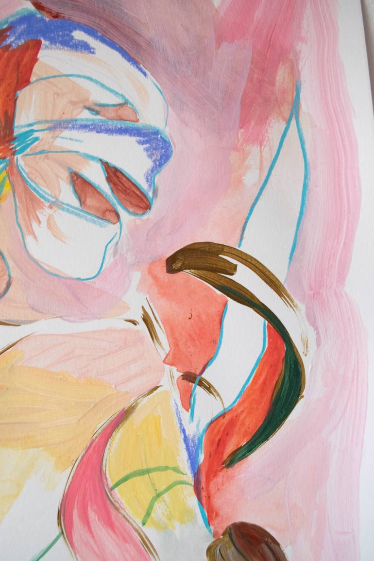 Original Abstract Botanic Painting by Amaia Bloom