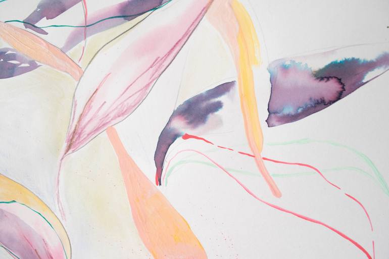 Original Abstract Botanic Painting by Amaia Bloom