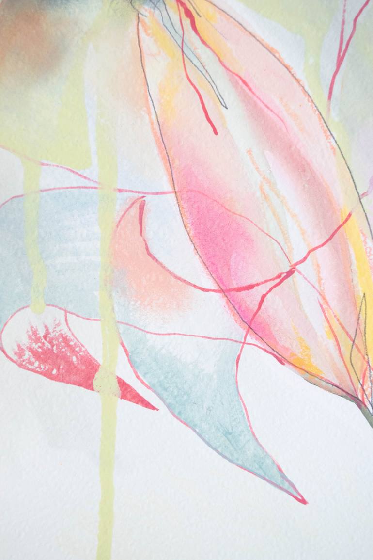 Original Abstract Botanic Painting by Amaia Bloom