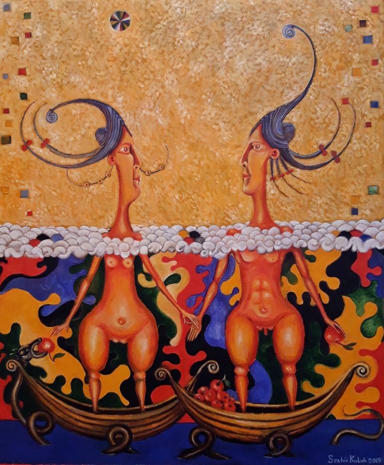 Print of Expressionism Religious Paintings by Serhii Kulyk