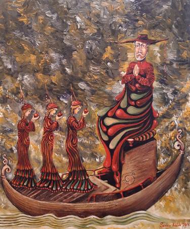 Print of Boat Paintings by Serhii Kulyk
