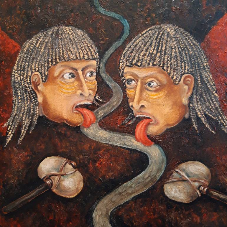 Original Men Painting by Serhii Kulyk