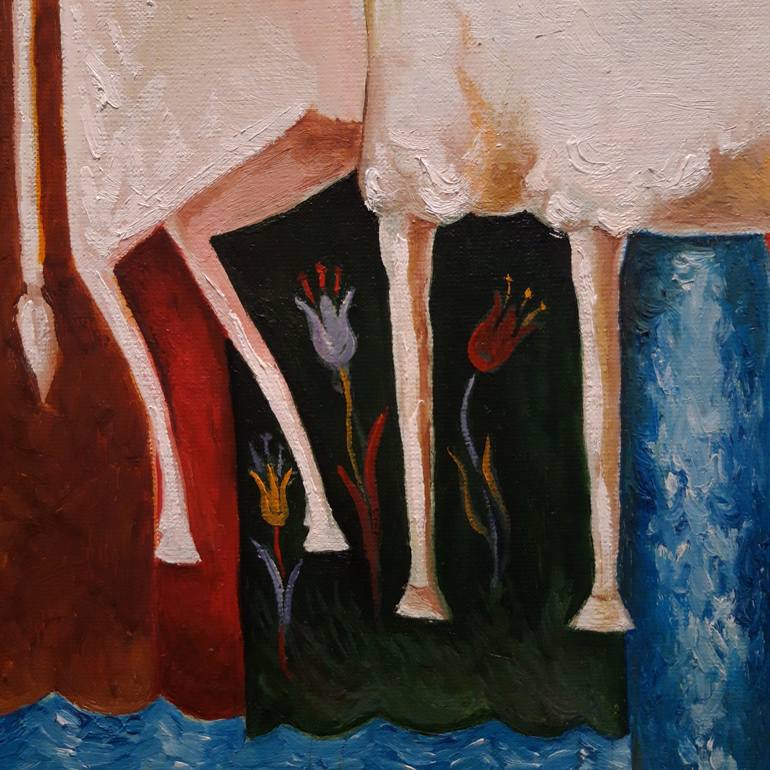 Original Abstract Animal Painting by Serhii Kulyk