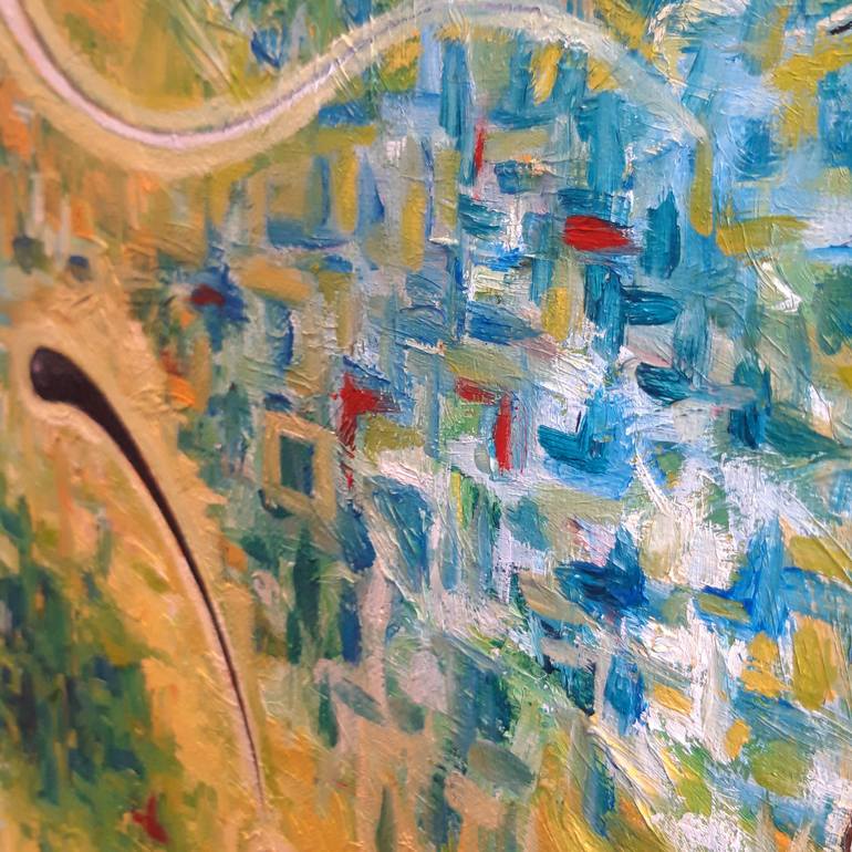 Original Abstract Expressionism Abstract Painting by Serhii Kulyk