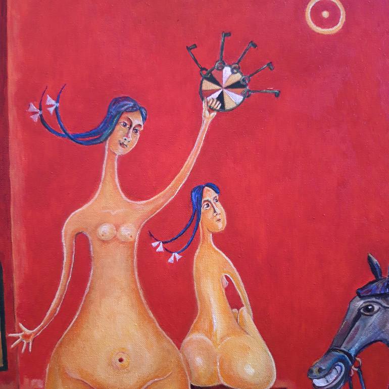 Original Figurative Women Painting by Serhii Kulyk