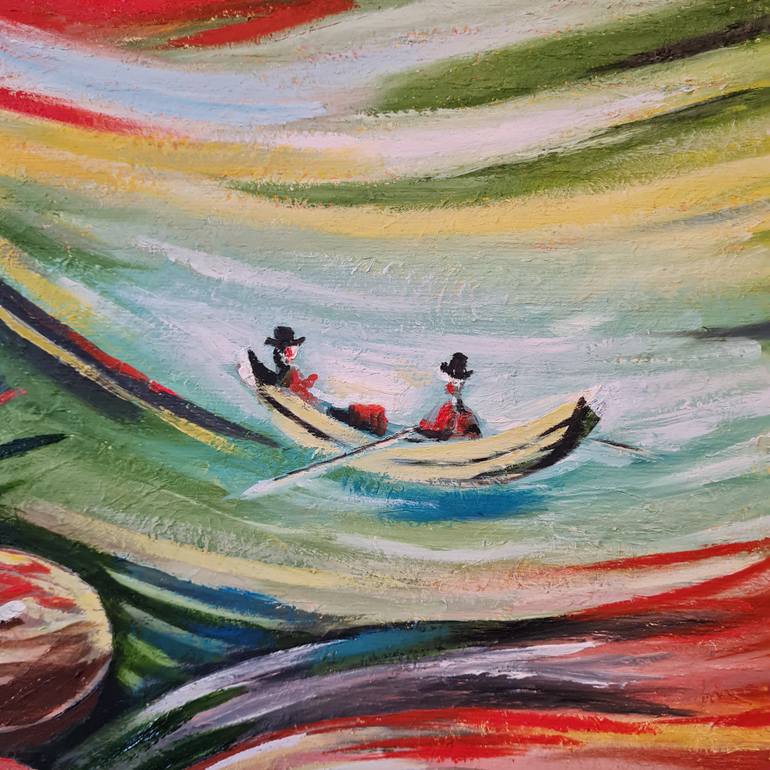 Original Abstract Expressionism Abstract Painting by Serhii Kulyk