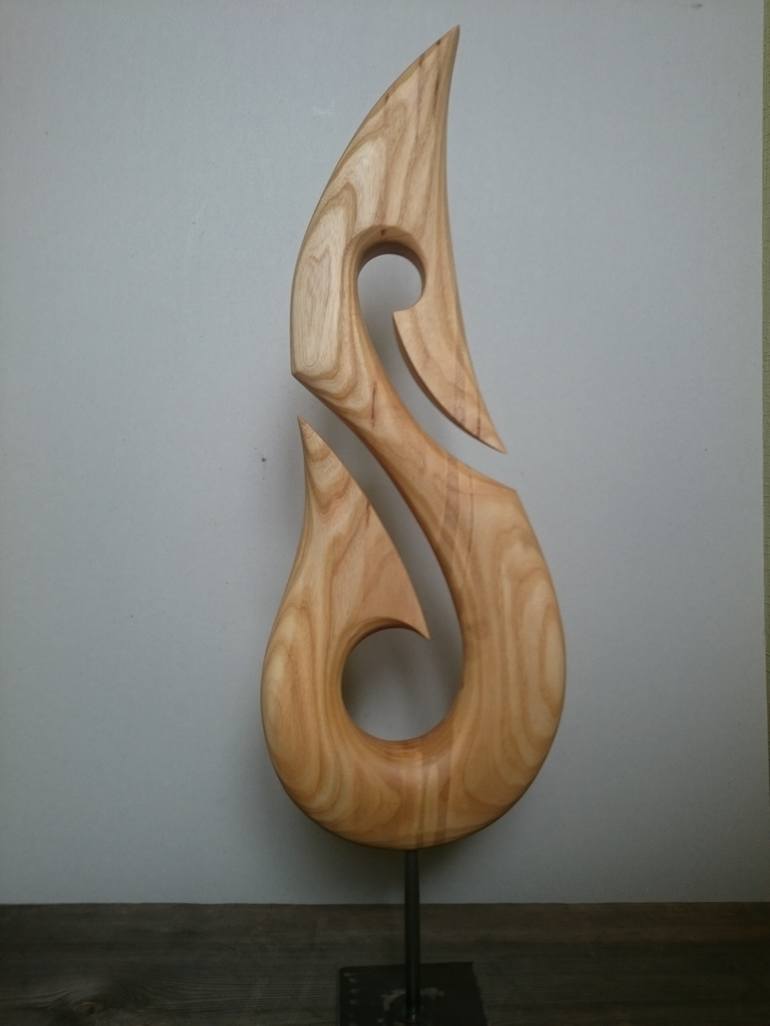 Abstract Wood Sculpture Sculpture