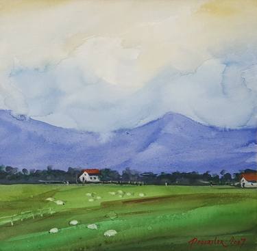 Original Landscape Painting by Aharon Pogoriler
