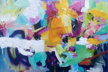 Original Abstract Expressionism Abstract Paintings by Lavanya Challa