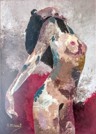 Print of Figurative Nude Paintings by Michael Aoun