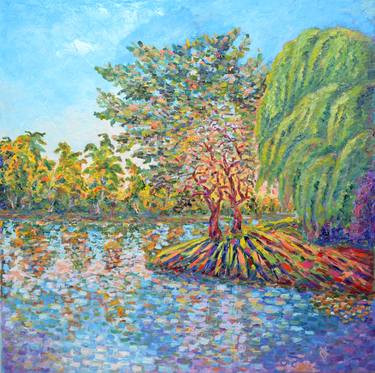 Print of Impressionism Landscape Paintings by Pavlo Kiriakov