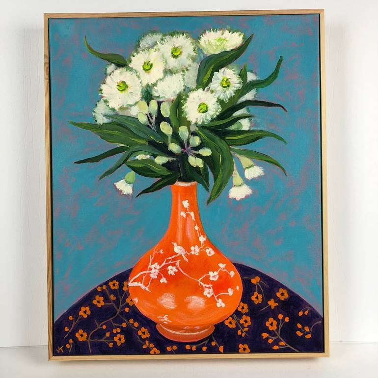 Original Impressionism Still Life Painting by John Klein