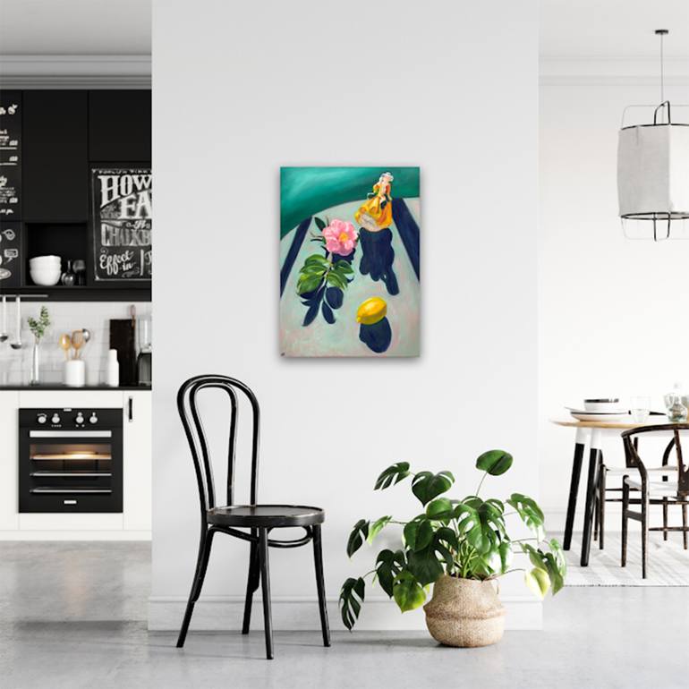 Original Art Deco Still Life Painting by John Klein
