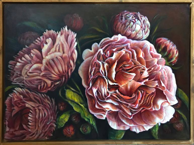 Original Modernism Botanic Painting by Maureen De Silva 