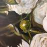 Fine art original oil painting by artist, Maureen De Silva, entitled, White Peonies.