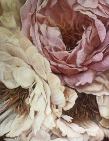 Print of Fine Art Floral Paintings by Maureen De Silva