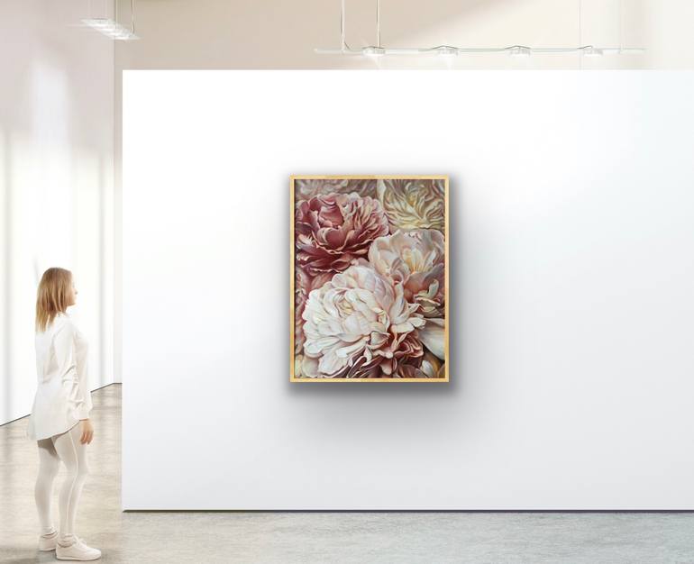 Original Other Floral Painting by Maureen De Silva 