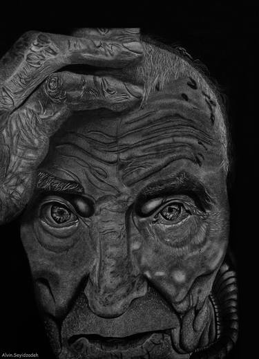 "Deepness" photo-realism pencil drawing by alvin seyidzadeh thumb