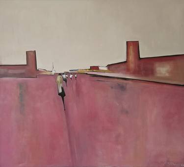 Original Abstract Expressionism Architecture Paintings by Mariusz Makula