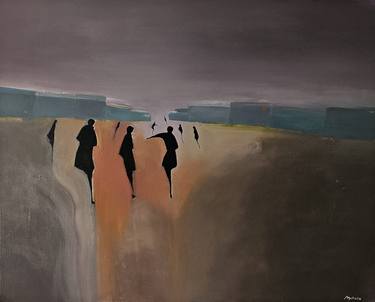 Original Abstract Expressionism Architecture Paintings by Mariusz Makula