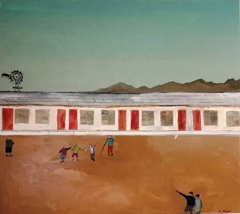 Original Expressionism Architecture Painting by Mariusz Makula