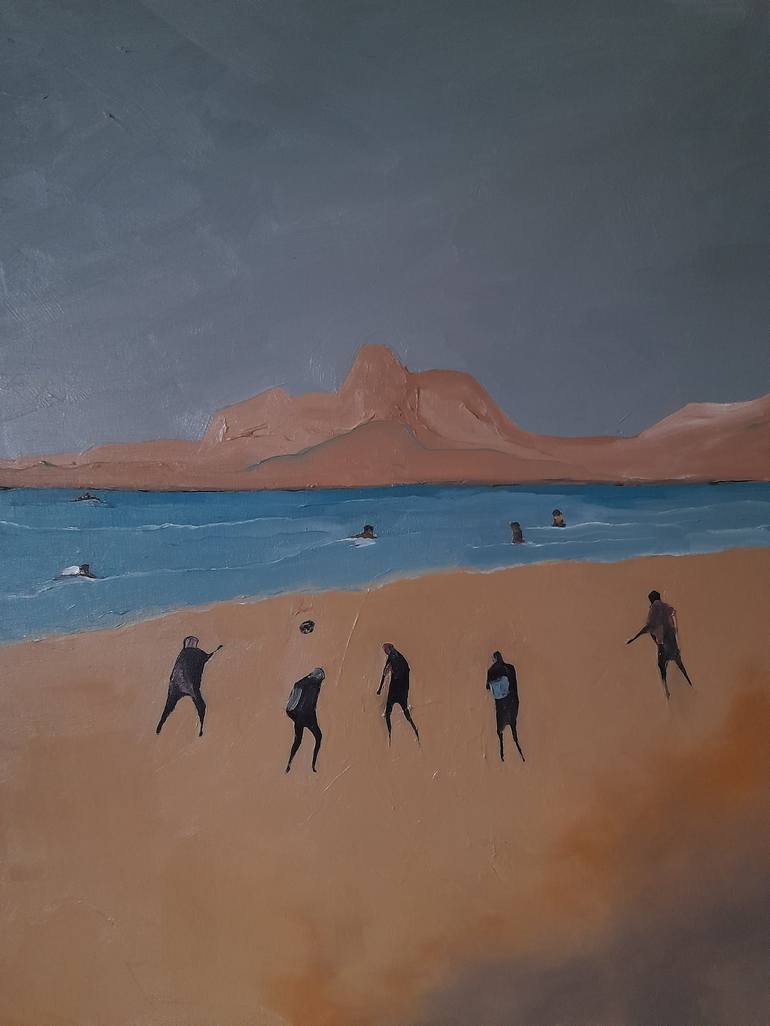 Original Beach Painting by Mariusz Makula