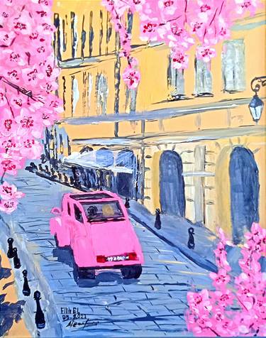 Print of Car Paintings by Eliso Meparidze