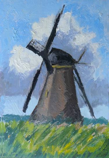 Windmill in Kinderdijk II thumb
