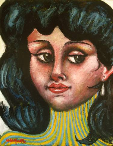 Original Women Painting by Eugenio Ambrus