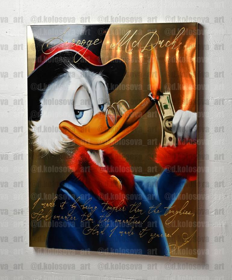 Original Conceptual Pop Culture/Celebrity Painting by Daria Kolosova