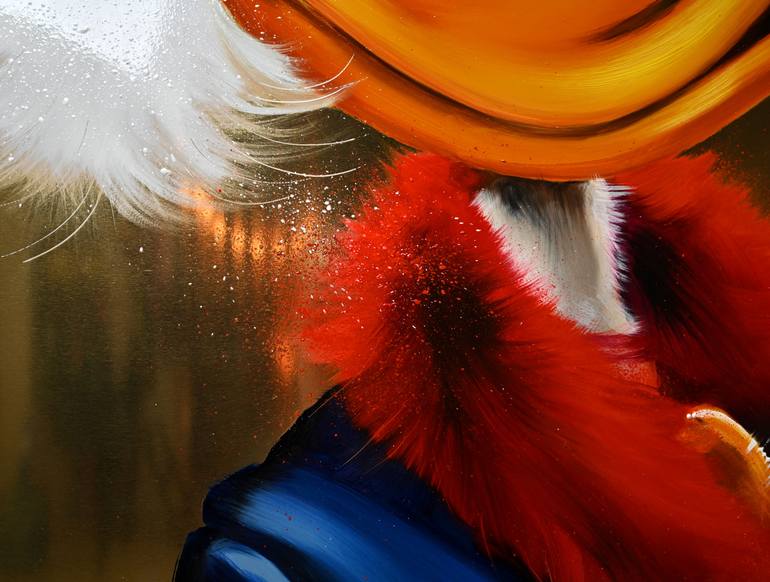 Original Conceptual Pop Culture/Celebrity Painting by Daria Kolosova