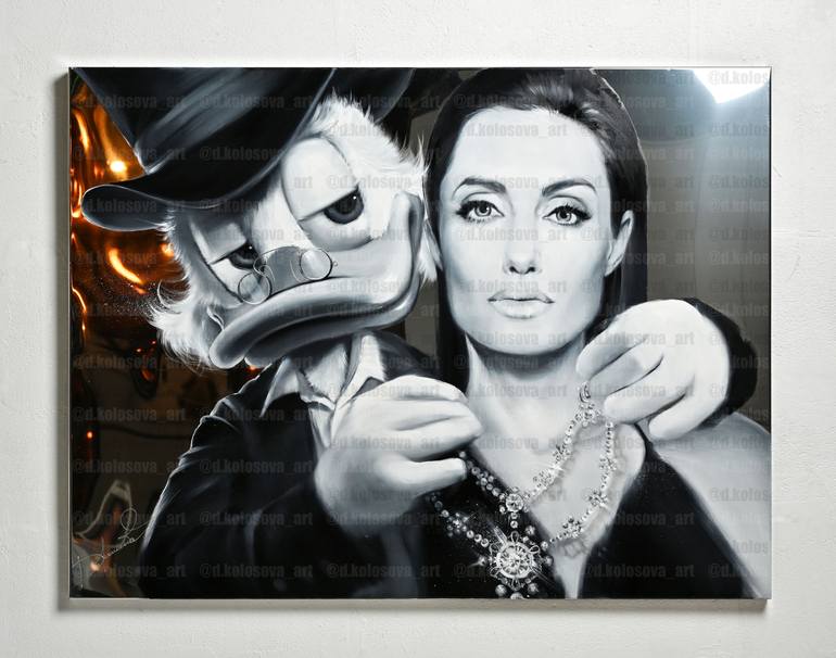 Original Conceptual Pop Culture/Celebrity Painting by Daria Kolosova