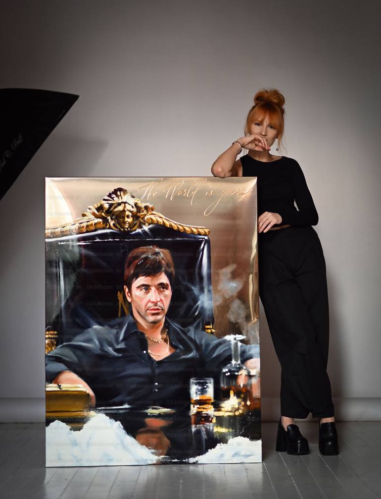 Original Pop Art Pop Culture/Celebrity Painting by Daria Kolosova