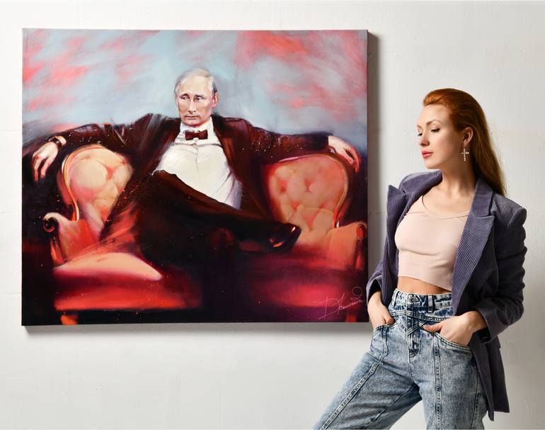 Original Conceptual Politics Painting by Daria Kolosova