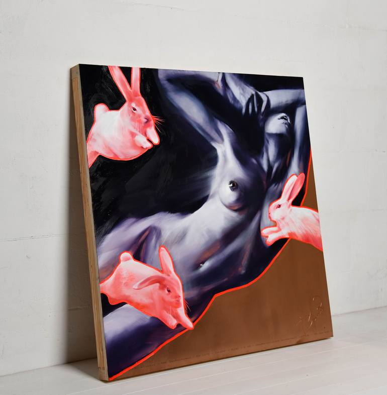 Original Conceptual Erotic Painting by Daria Kolosova