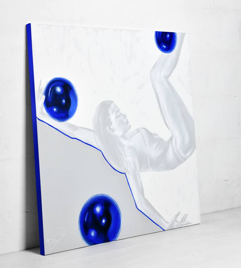 Original Conceptual Sports Painting by Daria Kolosova