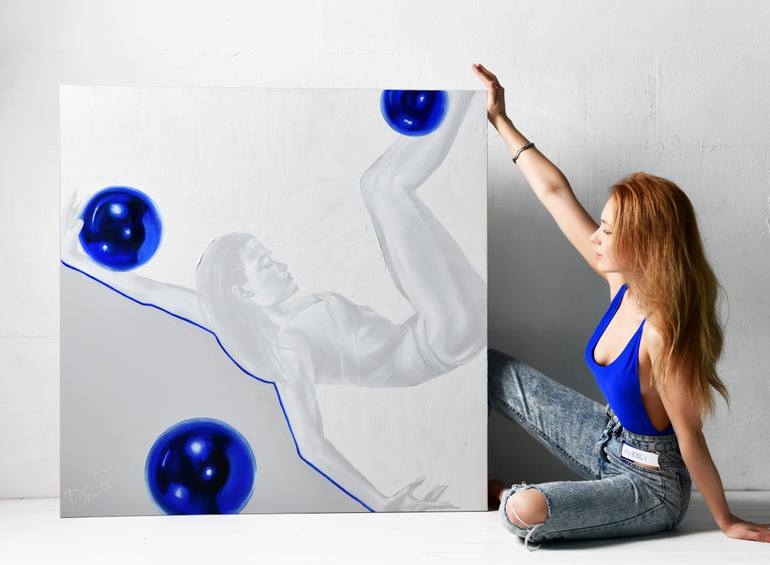 Original Conceptual Sports Painting by Daria Kolosova