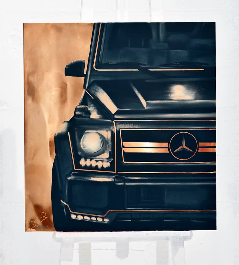 Original Conceptual Car Painting by Daria Kolosova