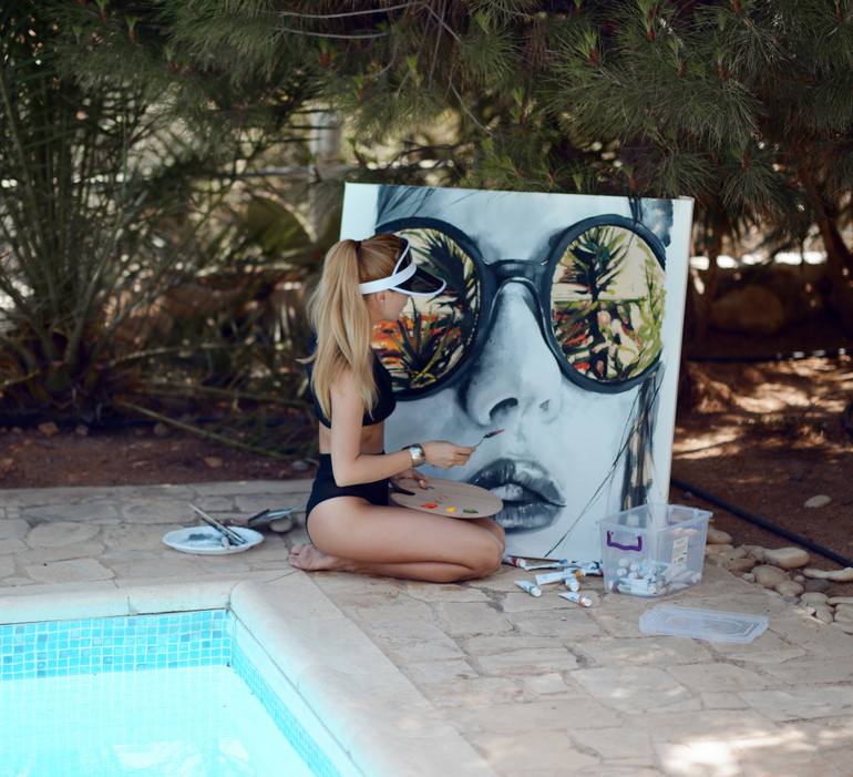 Original Conceptual People Painting by Daria Kolosova