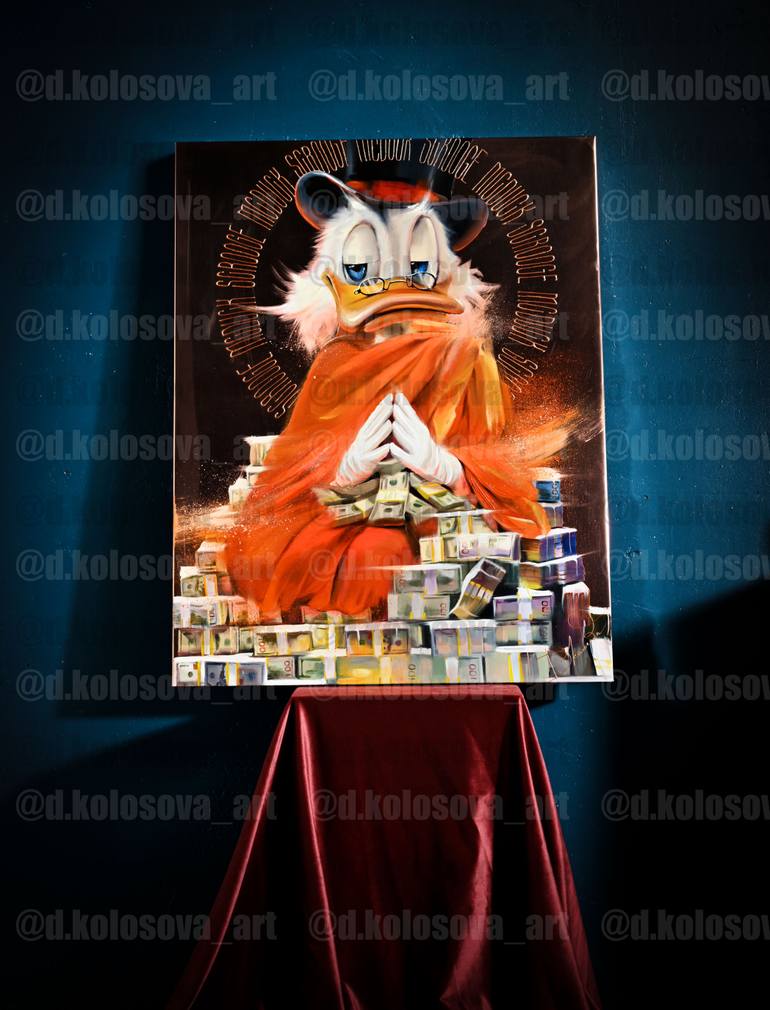Original Pop Art Cartoon Painting by Daria Kolosova