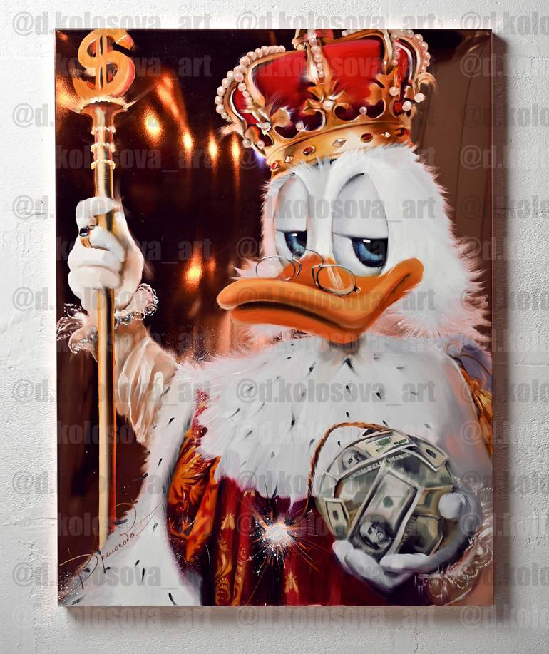 Original Pop Art Cartoon Painting by Daria Kolosova