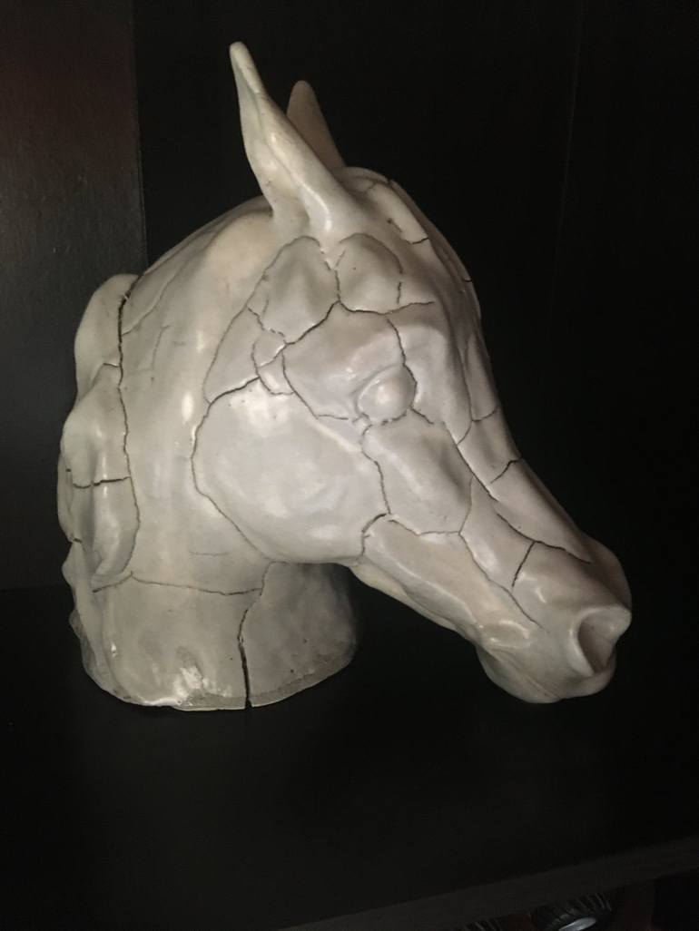 white clay sculpture