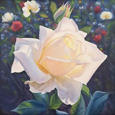 Original Romanticism Floral Painting by Anna Steshenko