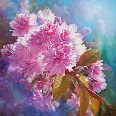 Original Impressionism Floral Painting by Anna Steshenko