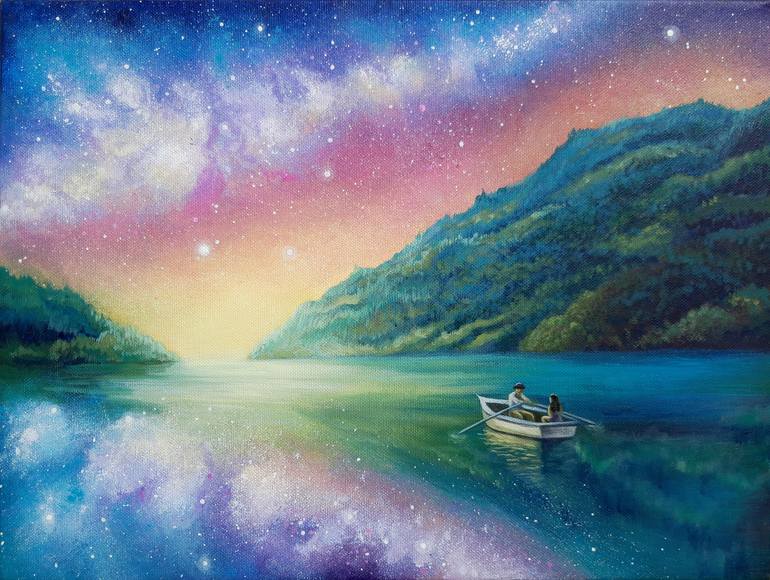 Print of Surrealism Landscape Paintings by Anna Steshenko